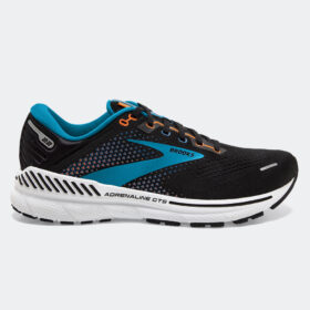 brooks adrenaline gts 22 black blue orange papouts