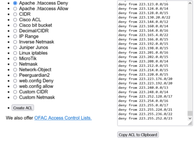 Screenshot 2022 05 21 at 23 19 05 Create an Access Control List to Block Countries or Continents