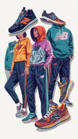 Lucid Origin A detailed illustration of New Balance sportswear 2
