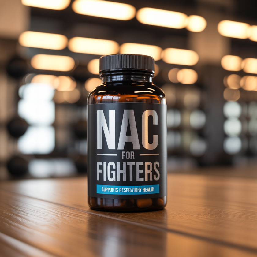 ideogram v3.0 A close up of a bottle of N acetyl L cysteine NAC supplement on a wooden table w 0