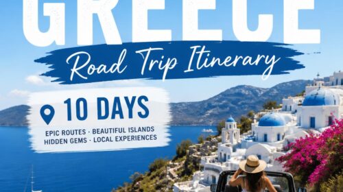 gpt image 2 Greece Travel Guide · Road Trip · Updated 2026 Greece Road Trip Itinerary 10 D 0 1